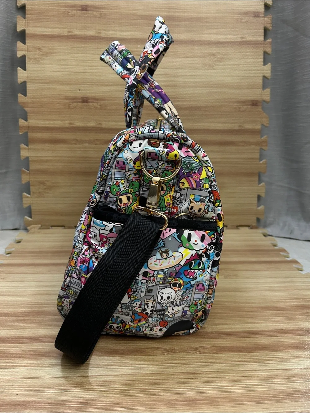 tokidoki for LeSportsac Tutti Rondinella Buon Viaggio Weekender Duffle Bag